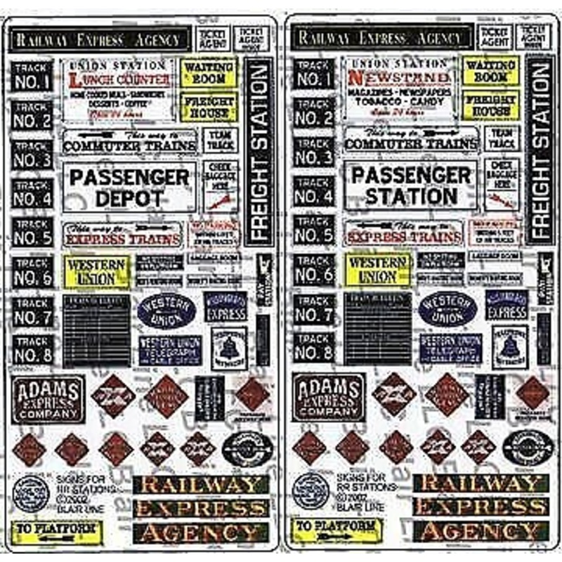 Signs for RR stations & depots (2)
