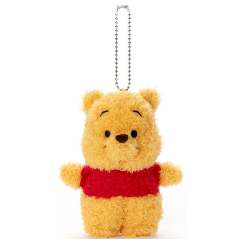 Takara Tomy Disney Characters Mofumofuta! Ball Chain Mascot Pooh Plush Toy