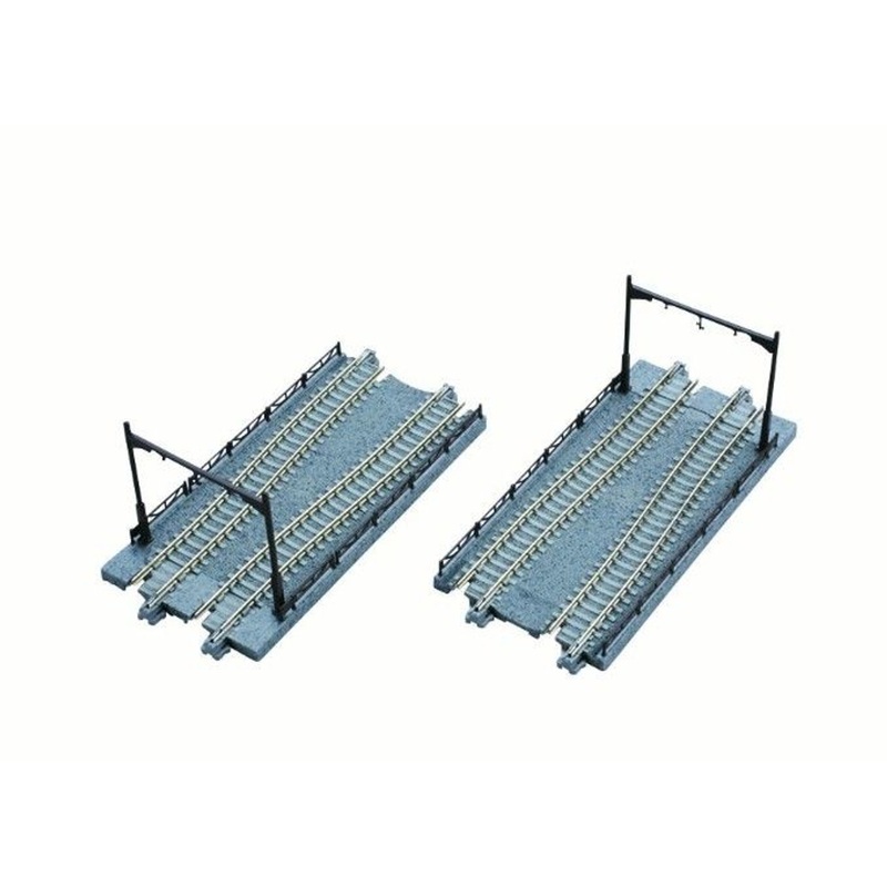 Kato 40-025 UNITRAM Shared-Exclusive Boundary Track 124mm (2 pcs.) (N scale)