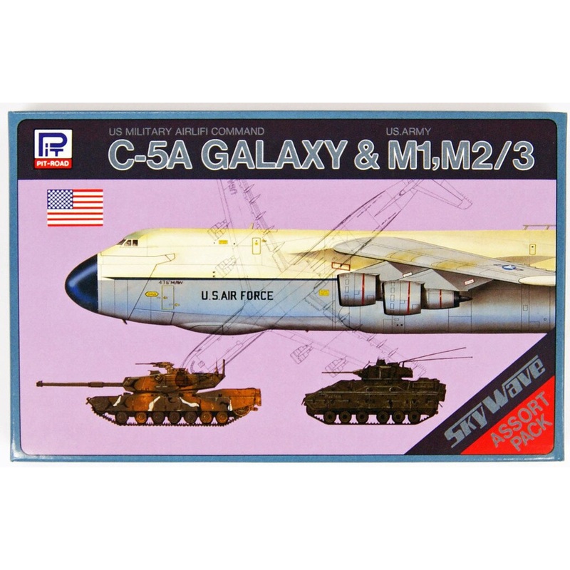 Pit-Road Skywave S-01 C-5A Galaxy & M1 M2/3 1/700 scale kit 4986470018041