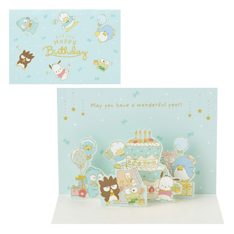 Sanrio Happy Birthday Card & Envelope – Party Time!