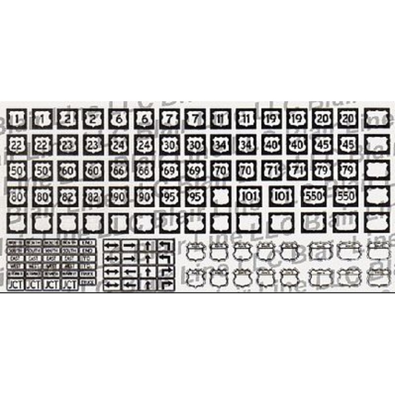 Street Route Marker Signs