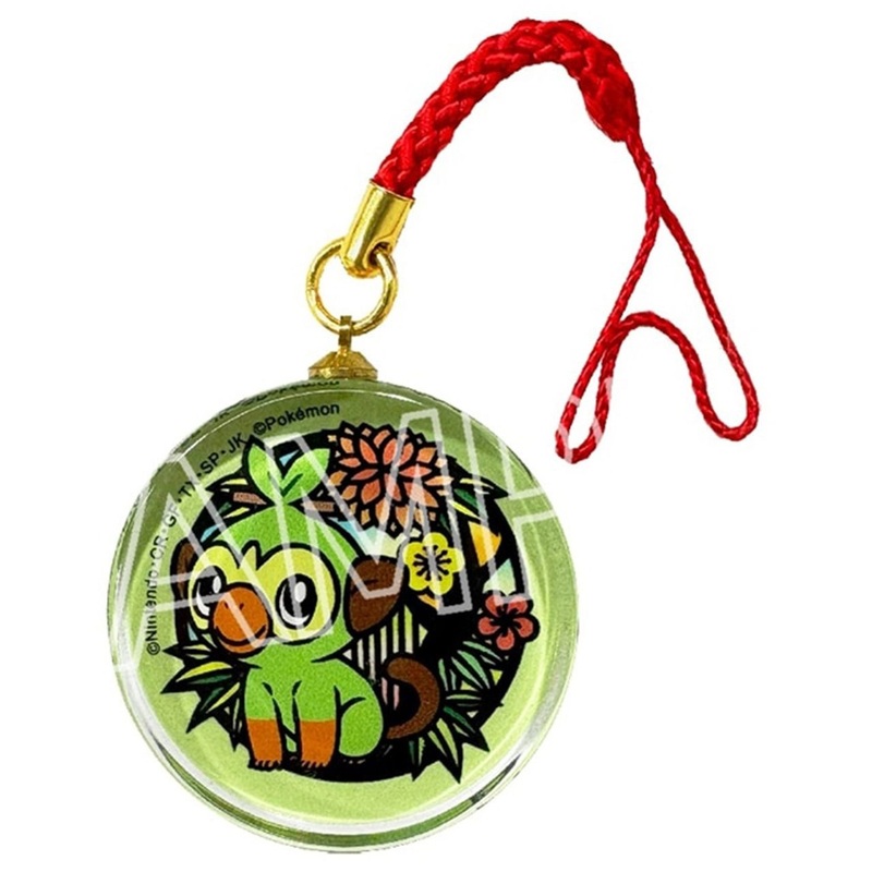 TwinCre Pokemon Kirie Series Glass Netsuke Grookey