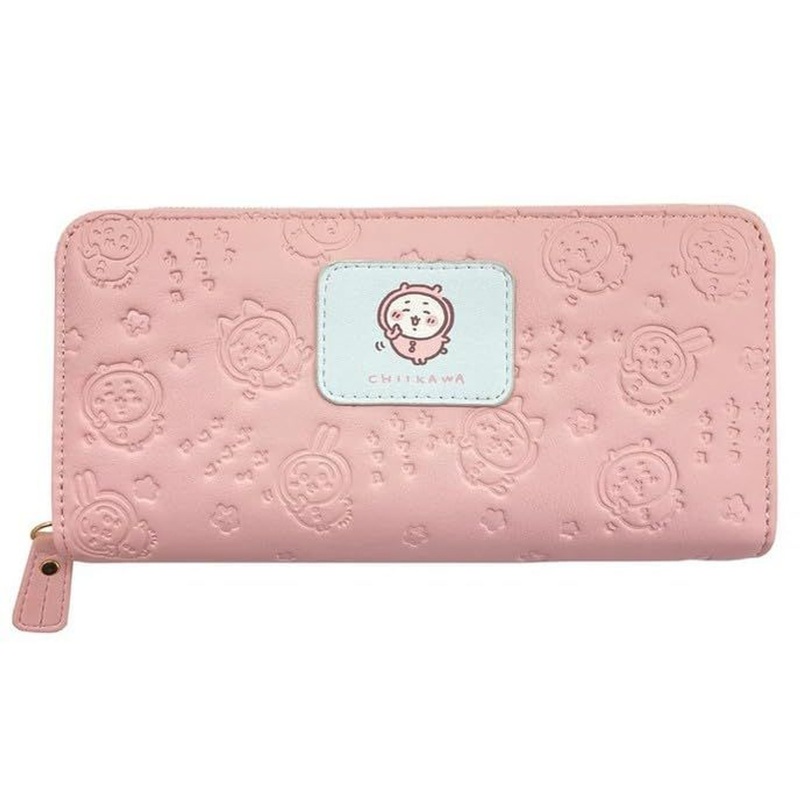 Chiikawa Round Long Wallet Pink Chiikawa
