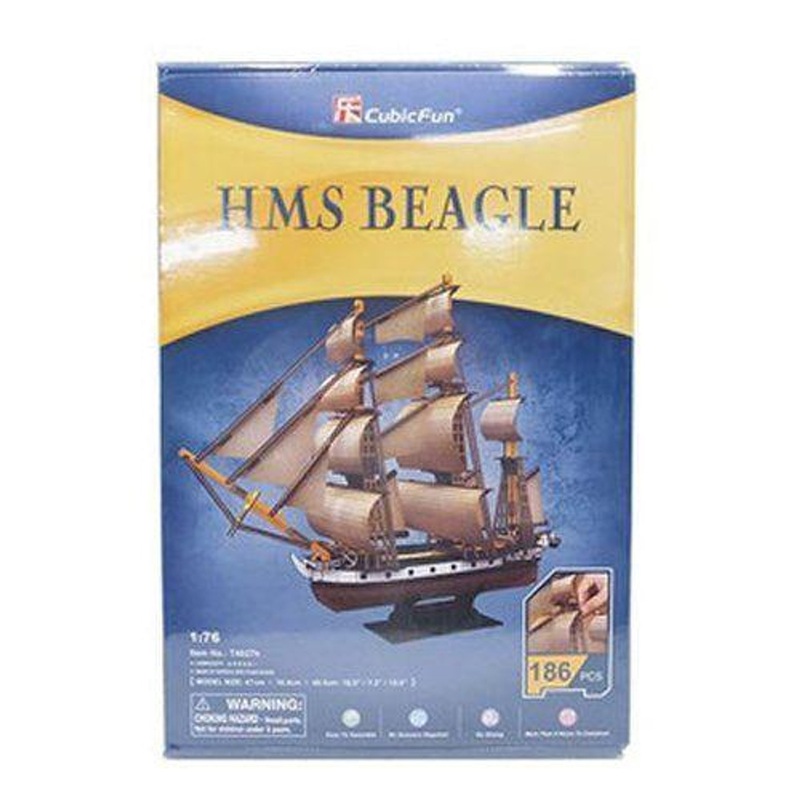 Heart Art Collection Jigsaw Puzzle 3D Puzzle 3D Craft Model HMS Beagle (Sailing Ship) (Royal Navy 1820) (186 Pieces)
