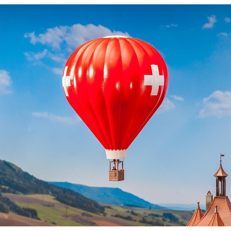 Red w/ Swiss Cross Hot Air Balloon Kit