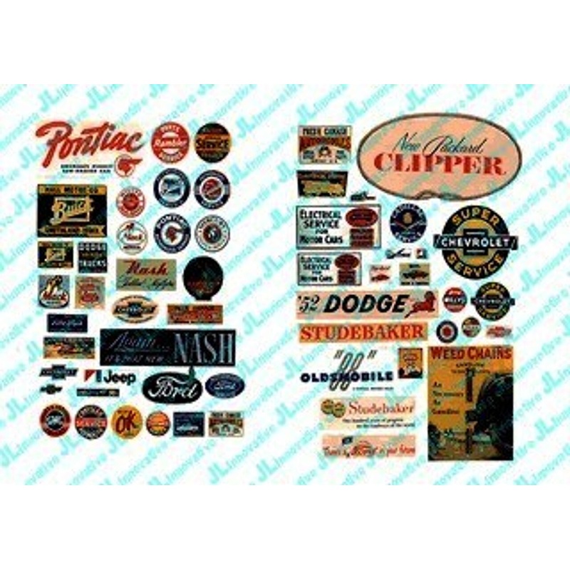 Vintage Automobile Signs 1940’s to 1950’s