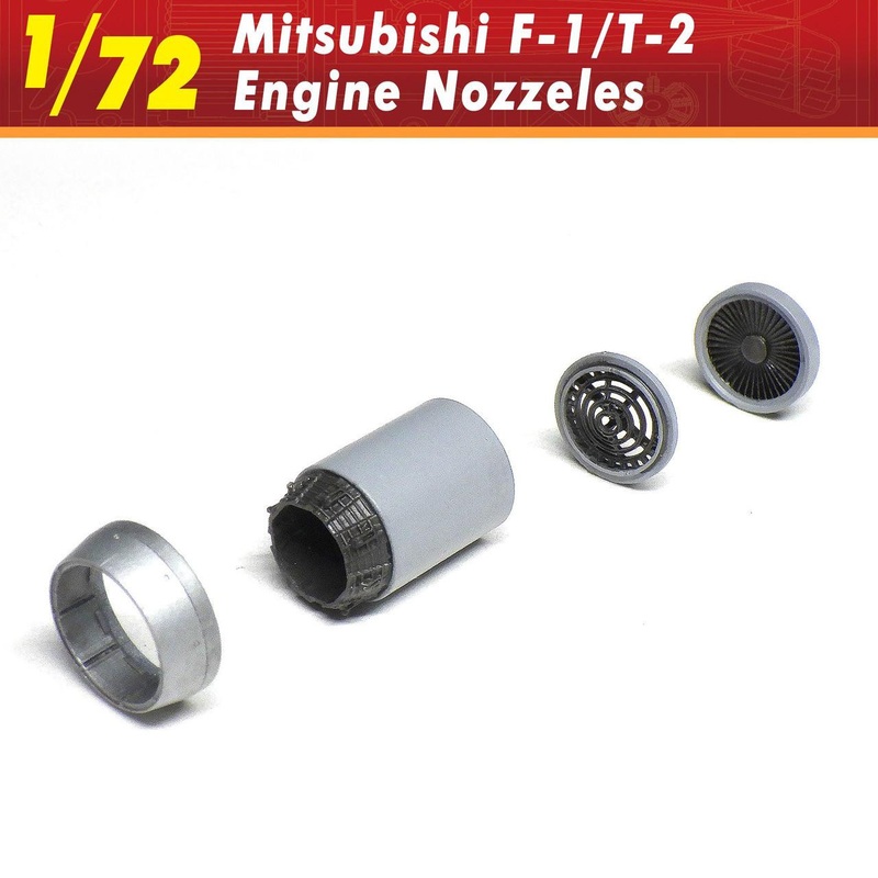 1/72 Mitsubishi F-1/T-2 engine nozzle Plastic Model