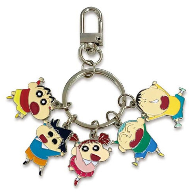 5 Charm Keyring Crayon Shin-chan Friends