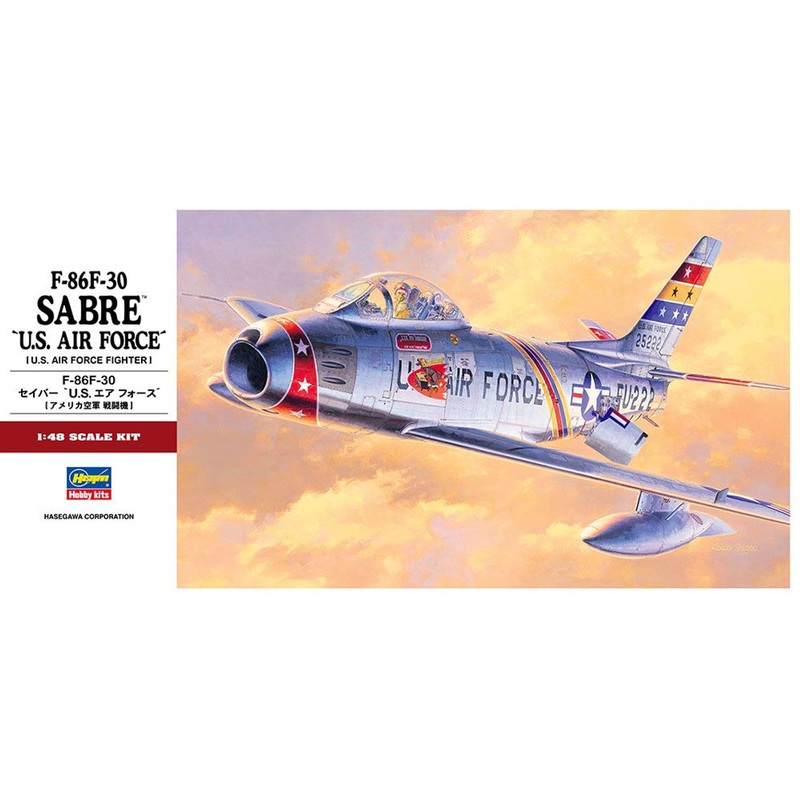 Hasegawa 1/48 F-86F-30 Sabre ‘U.S. Air Force’ (U.S. Air Force Fighter) Plastic Model