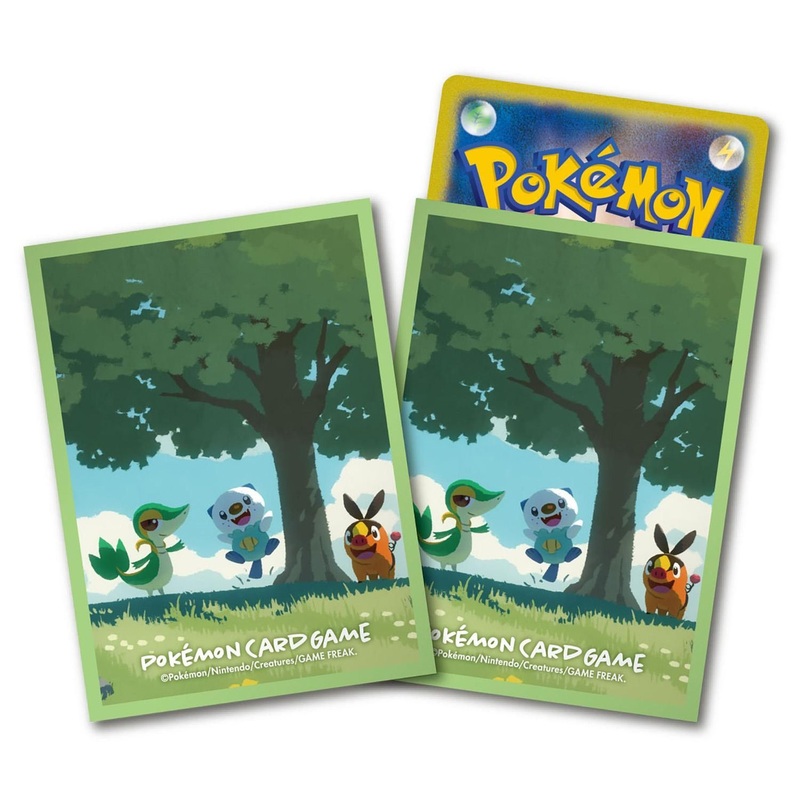 Pokemon Card Game TCG Deck Sleeves Snivy & Tepig & Oshawott