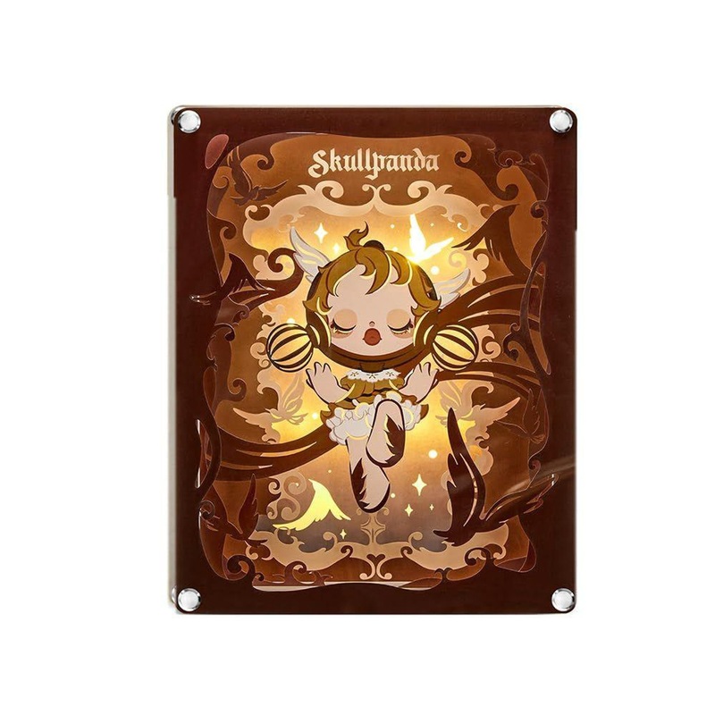 POP-MART Skullpanda Image Of Reality Papercraft Lamp Colored Version.