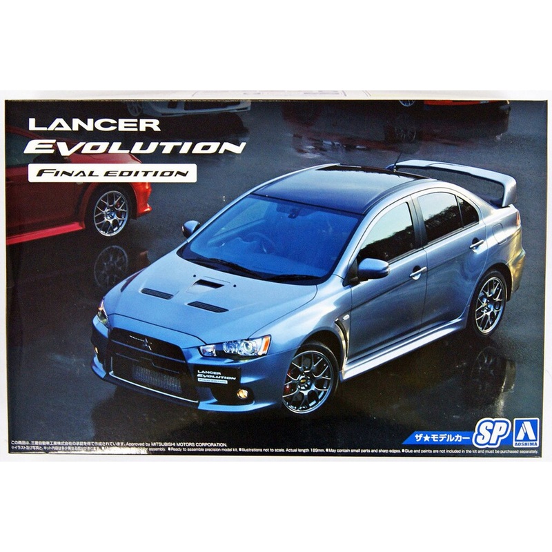 Aoshima 51641 The Model Car SP Mitsubishi CZ4A Lancer Evolution X Final Edition ’15 1/24 Scale