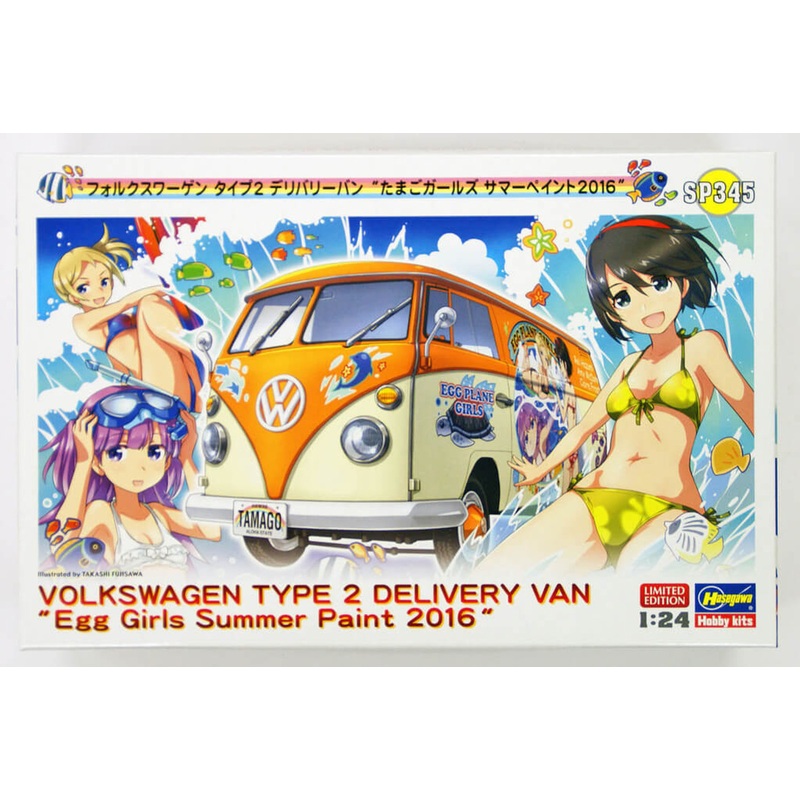 Hasegawa SP345 Volkswagen Type2 Delivery Van Egg Plane Girls Summer Paint 2016
