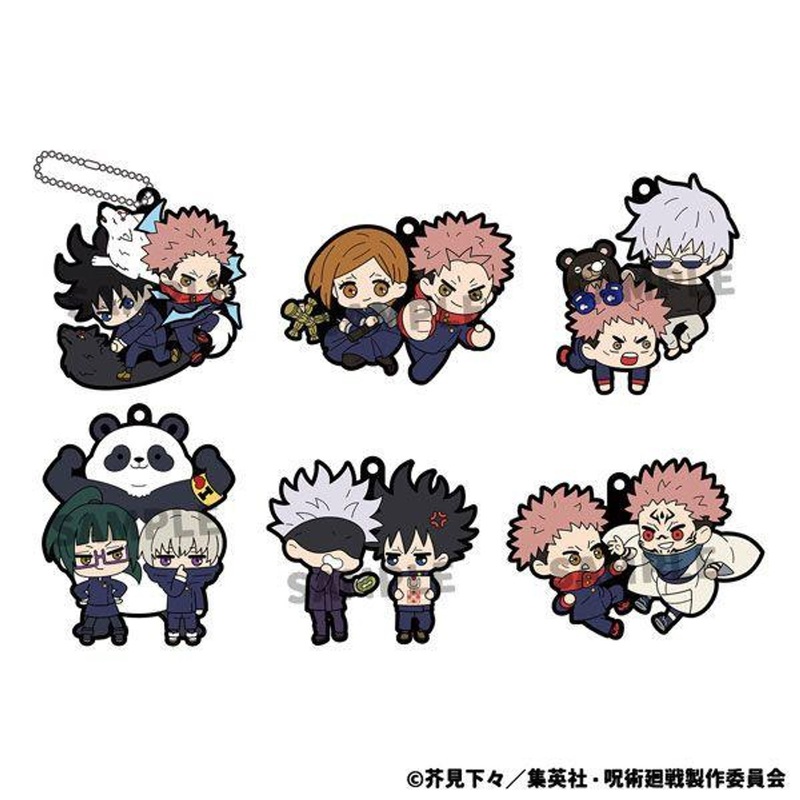 MegaHouse Rubber Mascot Buddy Collection: Jujutsu Kaisen 6pcs BOX
