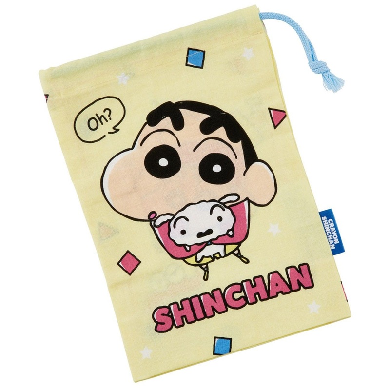 Skater Small Drawstring Bag for Cup Crayon Shin-chan