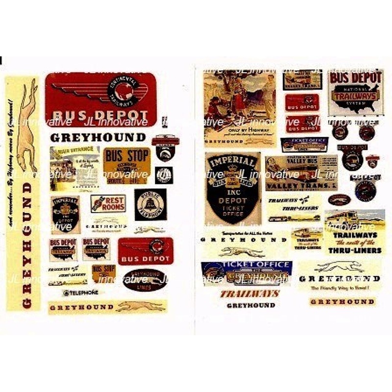 Vintage Bus & Bus Depot Signs 1950’s