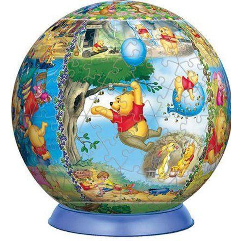 Yanoman 2024-229 Jigsaw Puzzle 3D Sphere Welcome to the Hundred Acre Wood (240 Pieces)