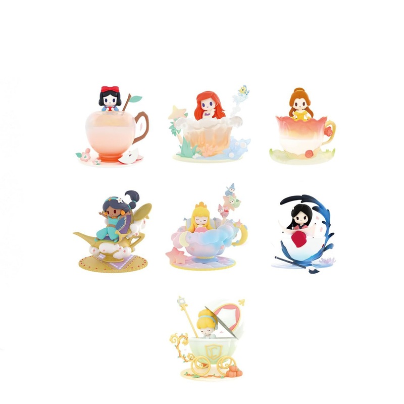 52Toys Blind Box Disney Princess D Baby Series Teacup Sweetheart Set of 6 Box