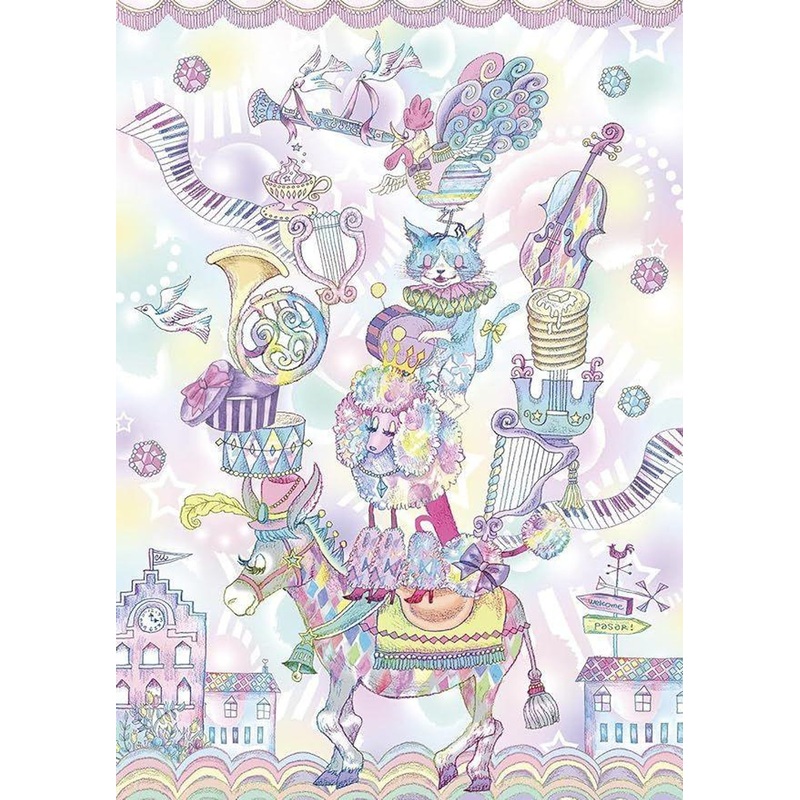 Apollo-sha 41-736 Jigsaw Puzzle The Musicians of Bremen (Ekoneko) (108 Pieces)