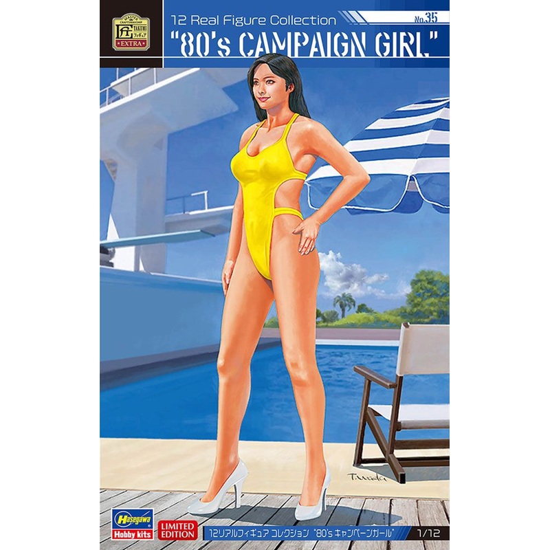 Hasegawa 1/12 Real Figure Collection No.35 80’s Campaign Model Resin Figure Kit