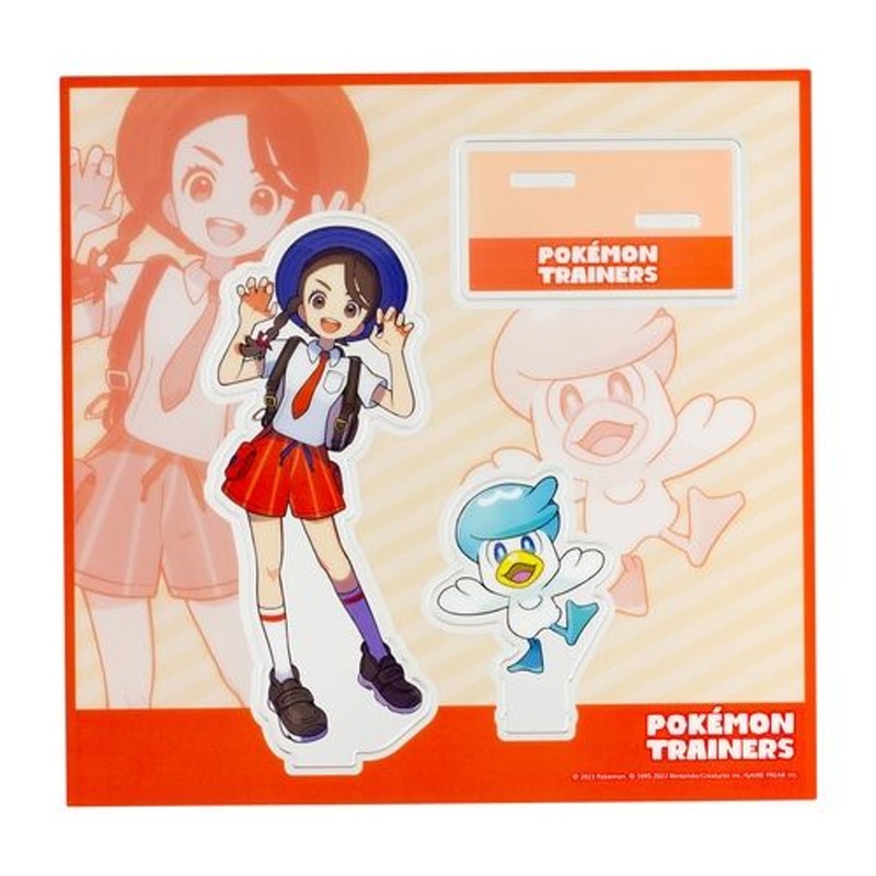 Pokemon Center Original Acrylic Stand Juliana & Quaxly (Pokemon Trainers)