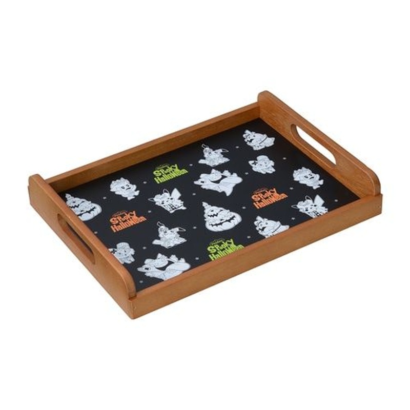 Pokemon Center Original Wooden Tray Paldea Spooky Halloween