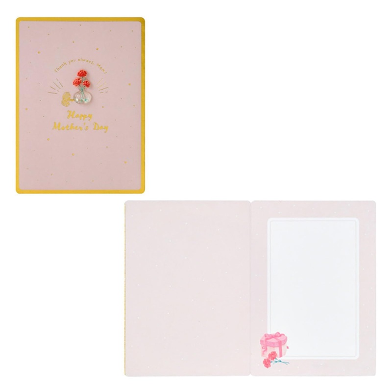 Sanrio Happy Mother’s Day Card & Envelope – Carnation Flowers