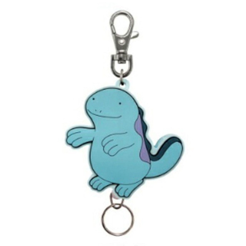 SK Japan Pokemon Rubber Reel Key Holder Quagsire