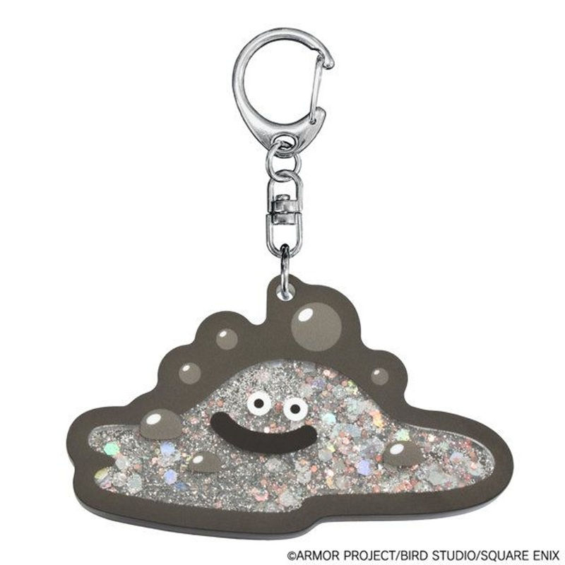 Square Enix Dragon Quest Smile Slime Glitter Kirakira! Key Ring Liquid Metal Slime