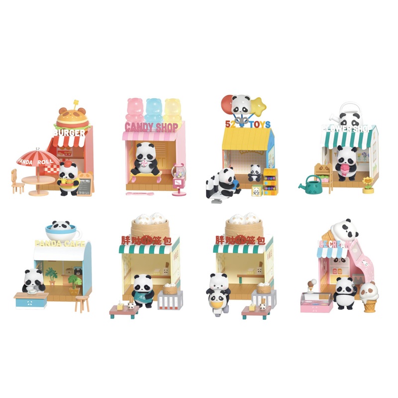52Toys Blind Box Panda Roll Shopping Street 6-Piece Box