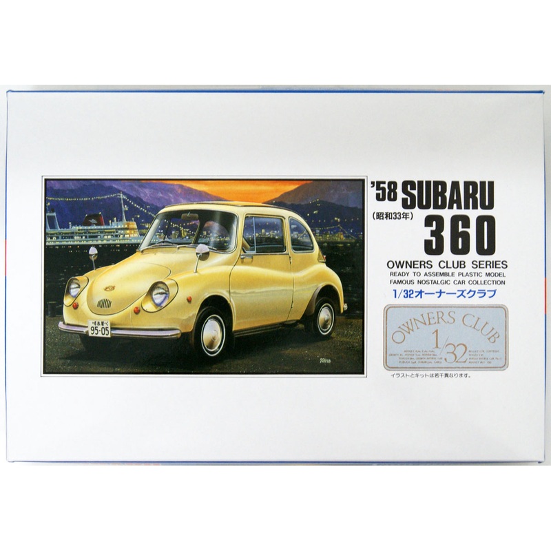Arii Owners Club 1/32 04 1958 Subaru 360 1/32 Scale Kit (Microace)