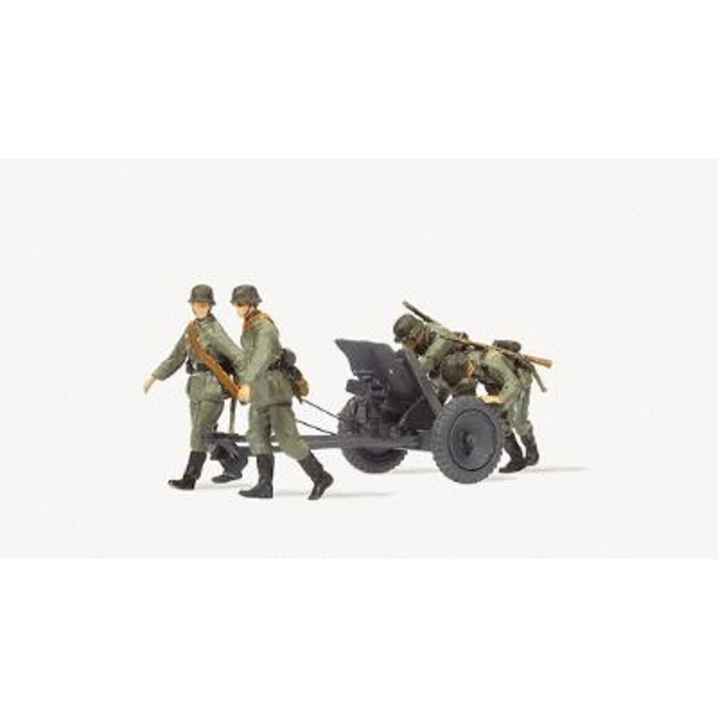 Artillery PAK L/45 3.7cm Anti-Tank Gun w/4-Man Crew Kit