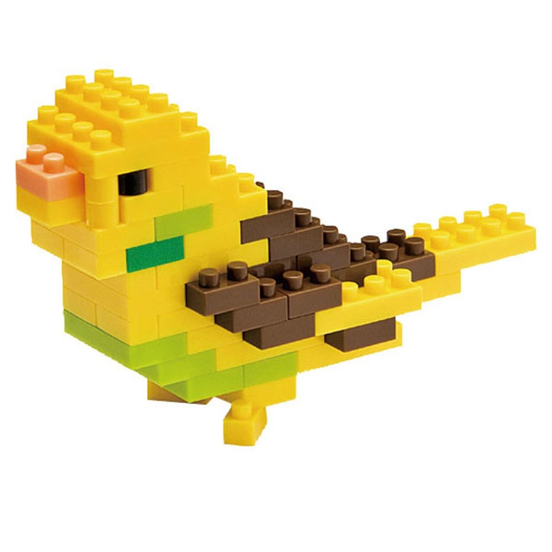 Kawada NBC-004 nanoblock Budgerigar (Bird)