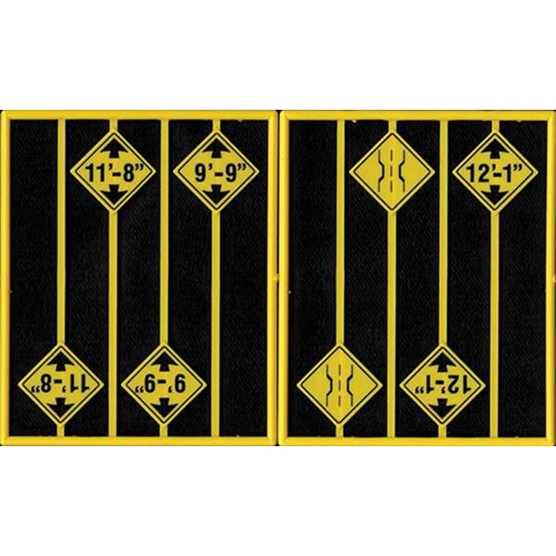 O Bridge Warning Signs 8 pcs
