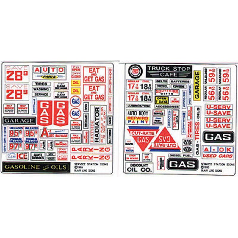 Service Station Signs