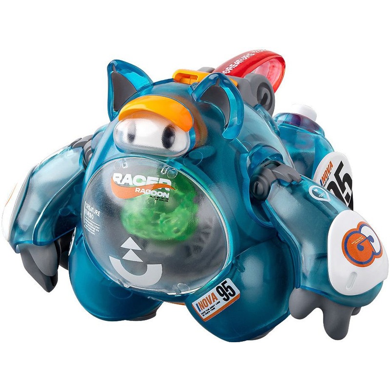 Wave Kumamaru Raccoon 1P Color (Clear Blue) Plastic Model