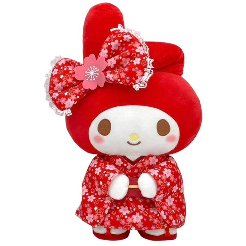 Nakajima Sanrio Cherry Blossom Kimono Plush M My Melody RD