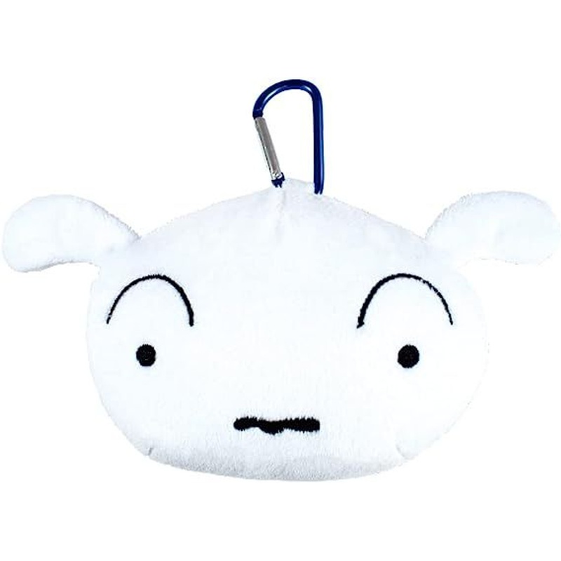 T’s Factory Zipper Mascot with Carabiner Crayon Shin-chan Shiro