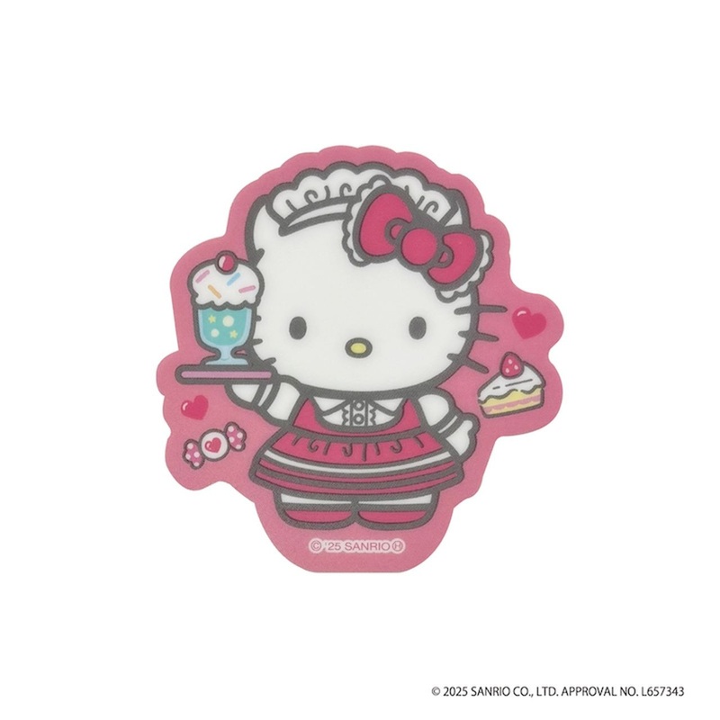 TCP Hello Kitty In Maid Fashion Die-Cut Sticker