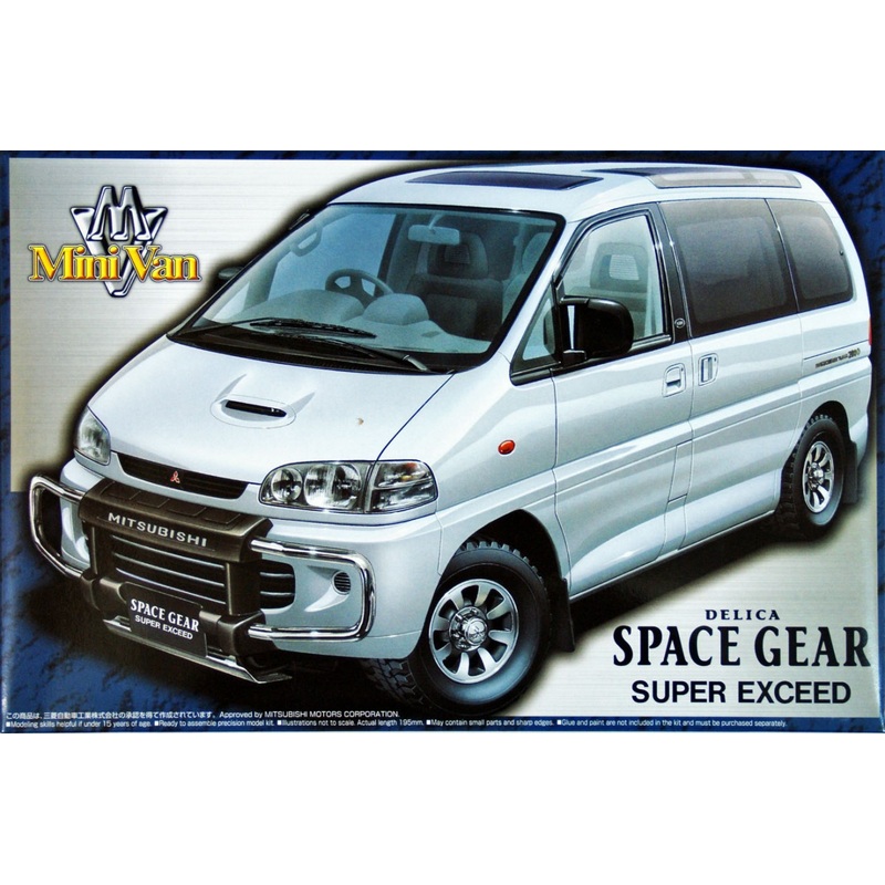 Aoshima 43967 Mitsubishi Delica Space Gear Super Exceed 1/24 Scale Kit