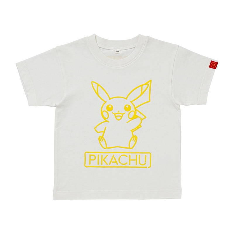 Pokemon Center Original T-Shirt New Neon Color Pikachu 110  Kids Shirt