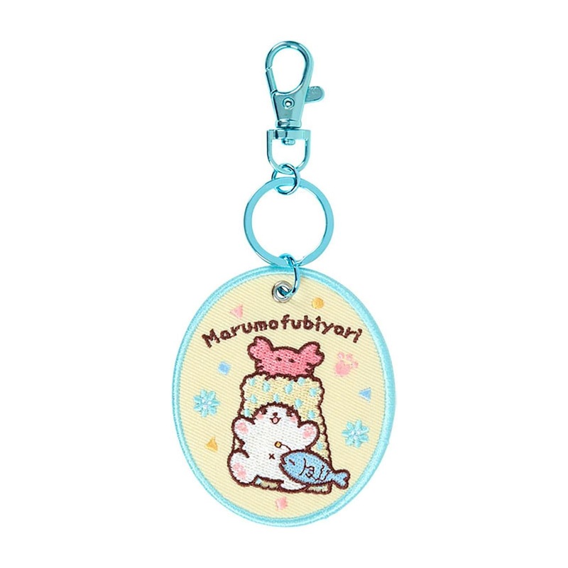 Sanrio Embroidered Patch Keychain (Character Grand Prix First Edition) Marumofubiyori