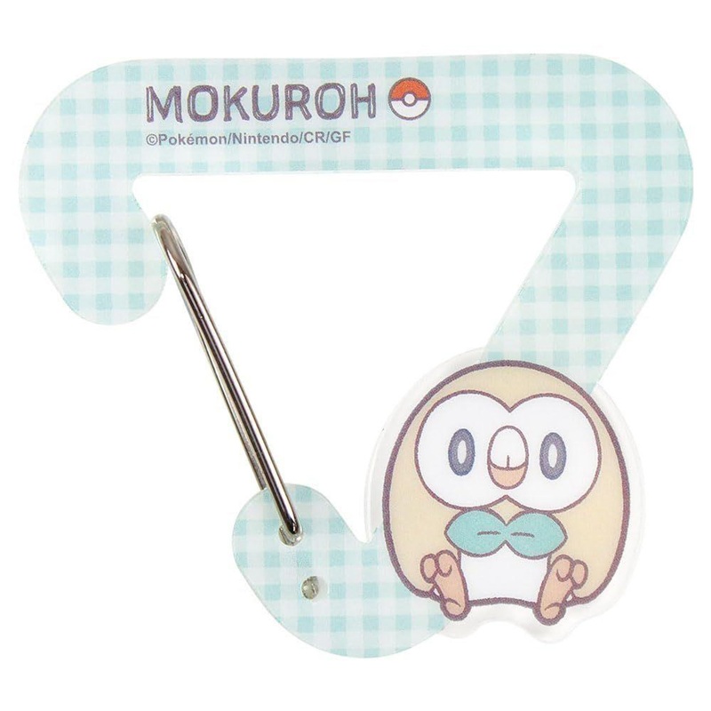 T’s Factory Pokemon Peace Die-Cut Acrylic Carabiner Holder Rowlet