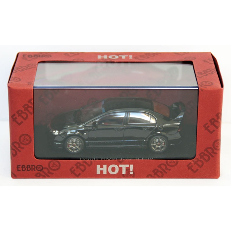 Ebbro 44294 Honda Civic Type R FD2 (Black) 1/43 Scale