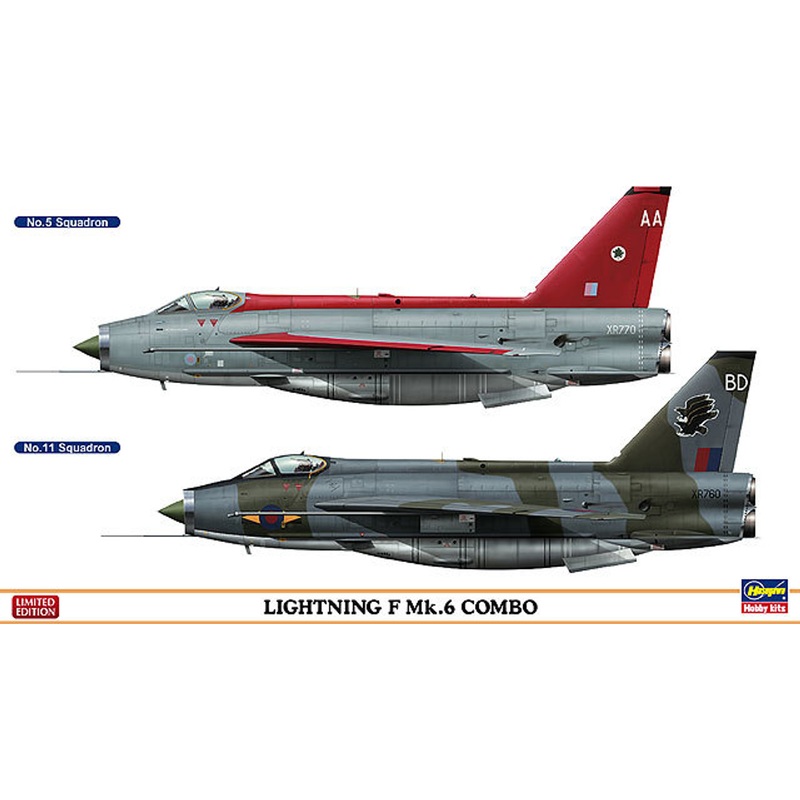 Hasegawa 01982 Lightning F Mk.6 Combo (2 planes set) 1/72 Scale Kit