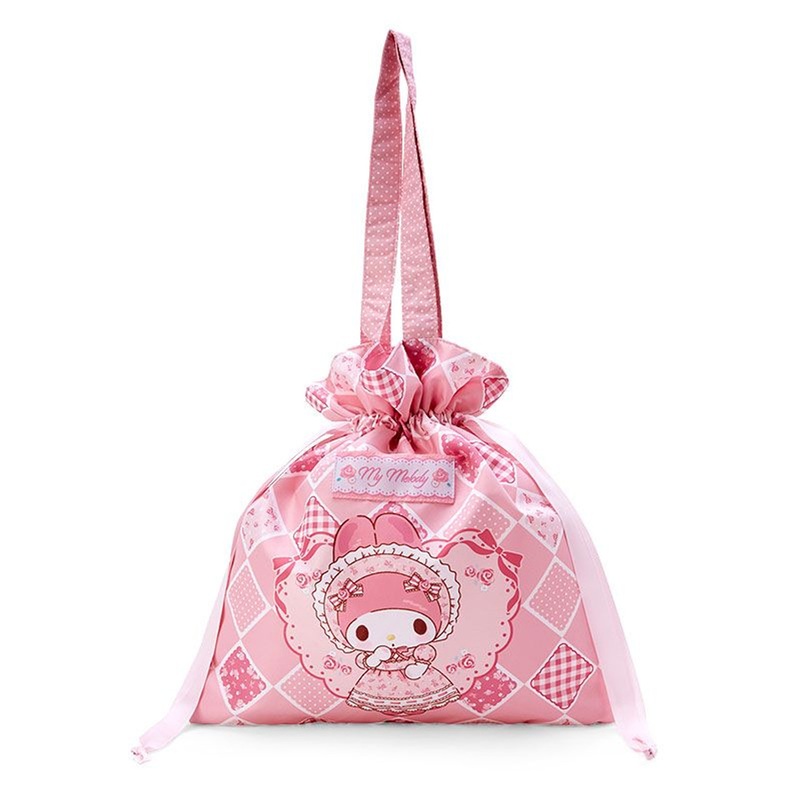 Sanrio Drawstring Tote Bag My Melody (Pink Melo)