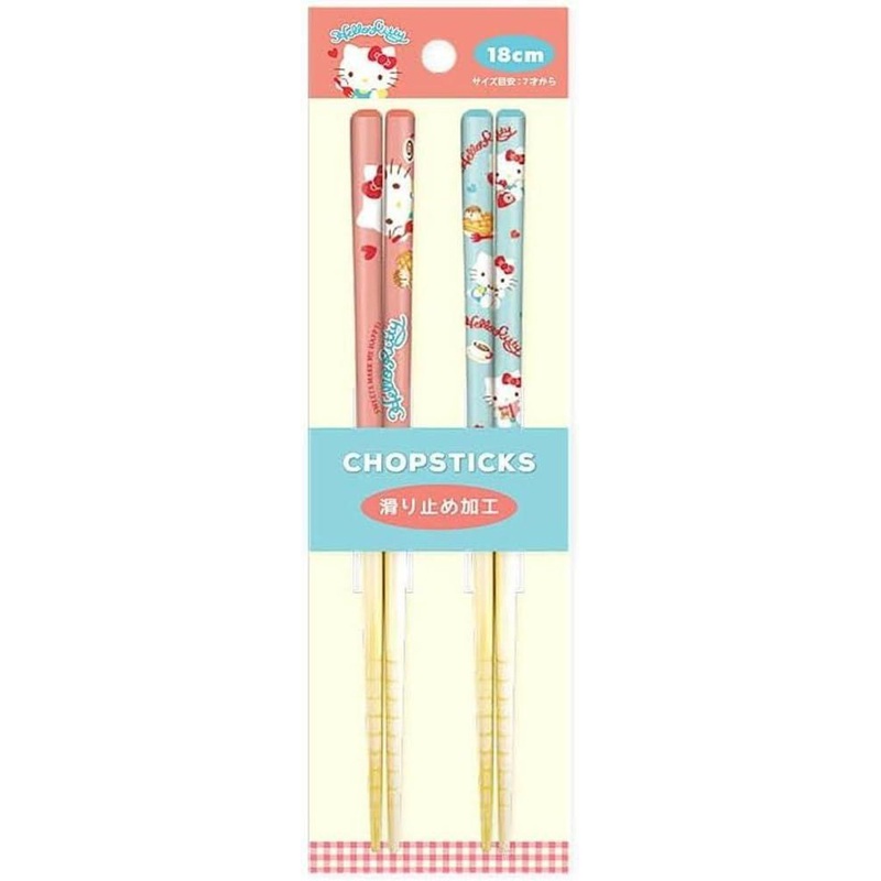 T’s Factory Sanrio Pair Bamboo Chopsticks (18 Cm) Sweets / Hello Kitty