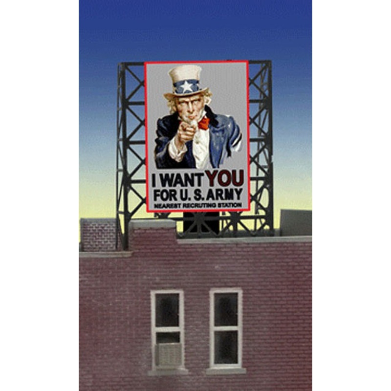 Uncle Sam Rooftop Sign