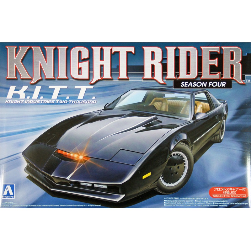 Aoshima 08003 Knight Rider KITT (KitT) Season 4 w/LED Front Scanner 1/24 Kit